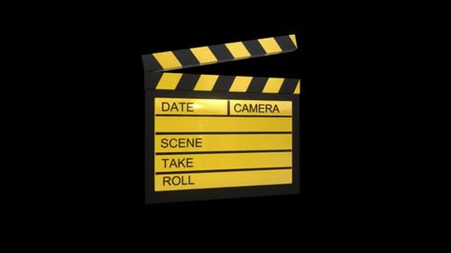 Animated 3D Cinematic Clapperboard Reveal
