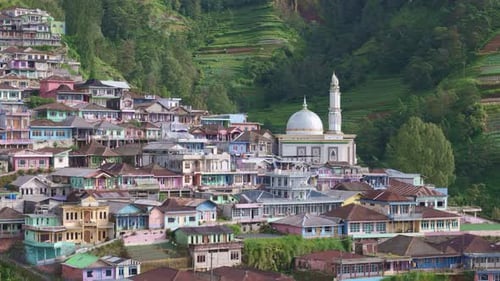 Wunderschöne Landschaft des Dorfes Van Java in Nepal.