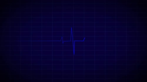 Futuristic Medical Heartbeat Monitor Line Animation