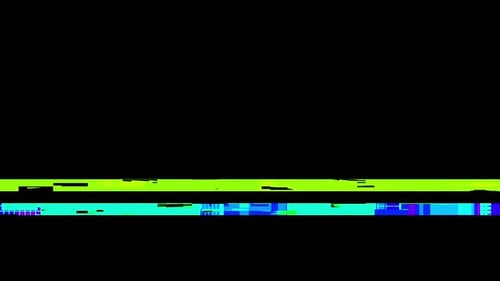 Corruption Collection: animación en bucle de transición de datos del efecto de fallo de la señal analógica de un VHS