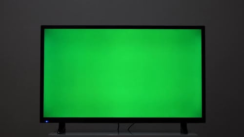 Blank Green Screen on Television
