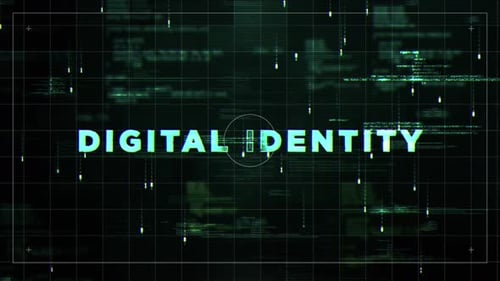 Digital Identity Glitch Hud Satelite Style Hologram Video