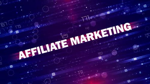 Futuristic Digital Data Stream Animated Title Background