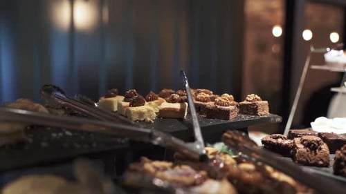 Delicious Selection of Desserts on Display