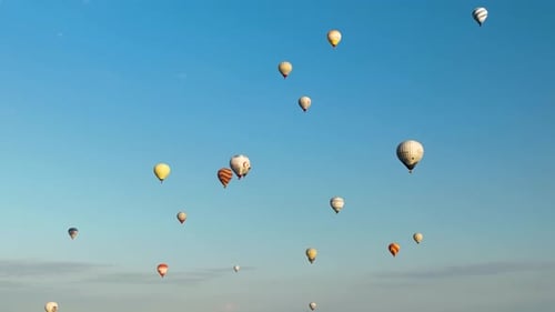 Aerial View Hot Air Baloons in Turkey 4 K