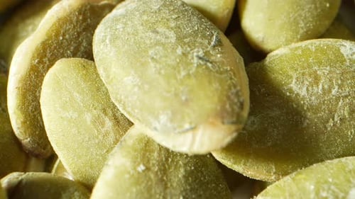 Explore the intricate world of green pumpkin seeds.