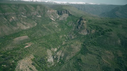 landscape with mountains and trees