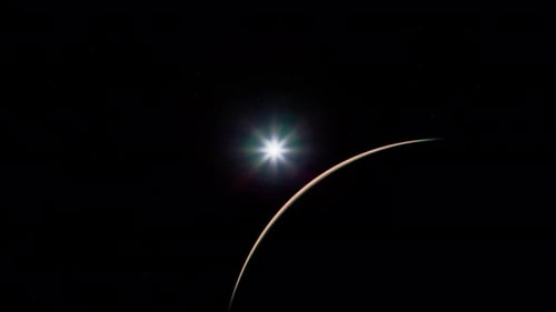 Dramatic Star and Planet Passing in Deep Space