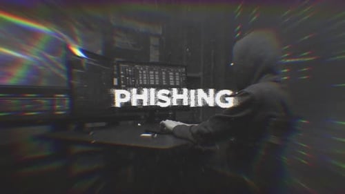 Glitch Digital Text Reveal Title Animation