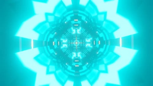 Radiante VJ Loop con imágenes vibrantes de psicodelia abstracta de neón multicolor