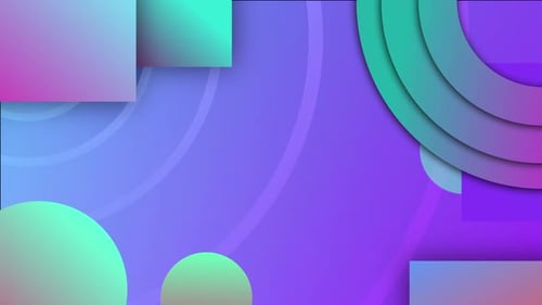 Modern Gradient Geometric Shape Layered Background Animation