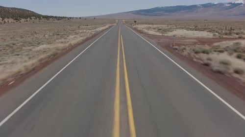 Oregon Circa-2020. Stabilized Driving of Highway Road in Oregon. With
