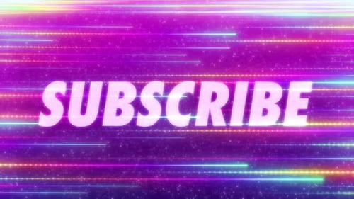 Subscribe Word With Colourful Background