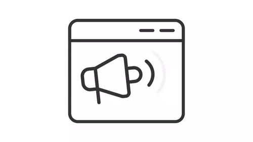 Animación lineal de webinars en línea