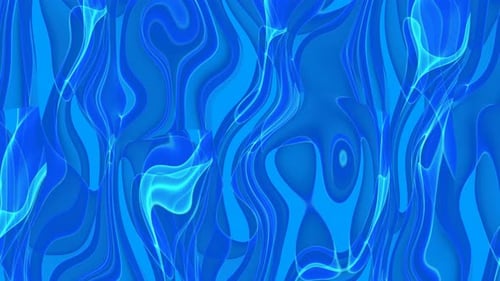 Abstract Blue Fluid Waves Seamless Loop Background