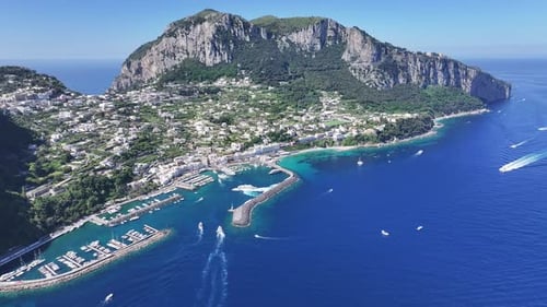 Island Of Capri At Naples Campania Italy.
