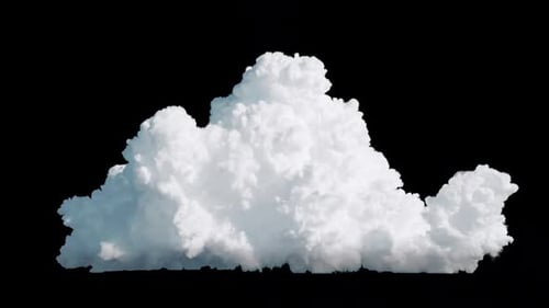 Große wachsende Wolke