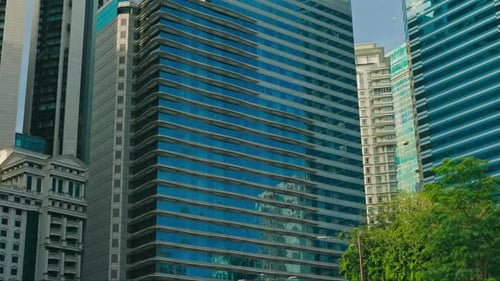 Contemporary Glassfronted Corporate Office Complex in the Heart of the City Perspective on Modern