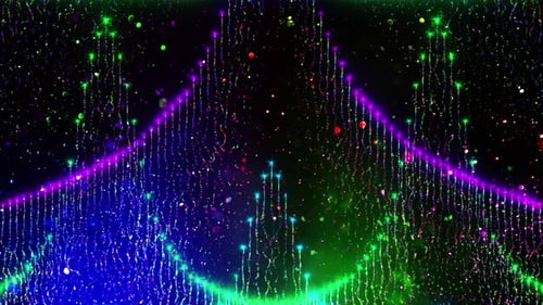 Colorful Particle Fountain (4K)