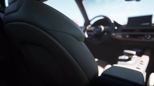 Modern Car Interior Dynamic Light Shift