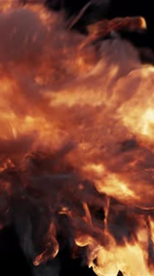 Fire Explosion Transition Vertical Alpha Channel (4)