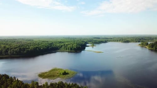 Beautiful Summer Landscape Of Lake Moshno