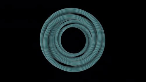 Cute Abstract Circle Loop Alpha Blue