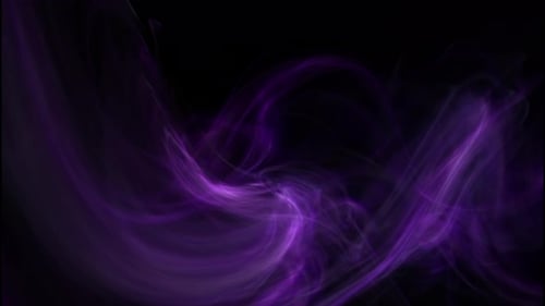 Abstract Fluid Purple Smoke Energy Loop Background