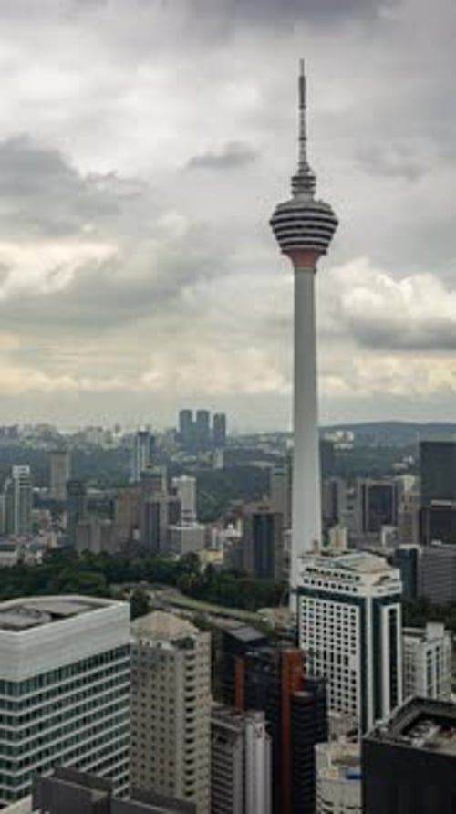 Timelapse of the KL Tower in Kuala Lumpur