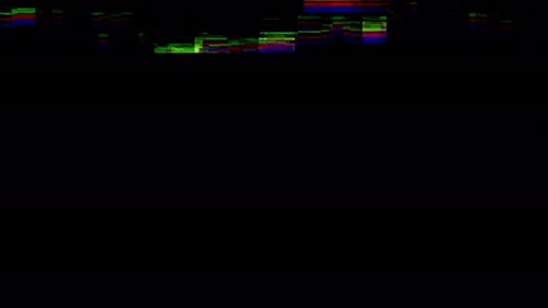 VHS Real Defects Noise and Artifacts Glitches From an Old Tape Black Screen