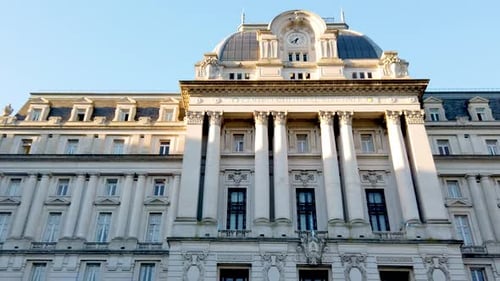 Establishing at Kirchner Cultural Centre landmark of Buenos Aires City Argentina