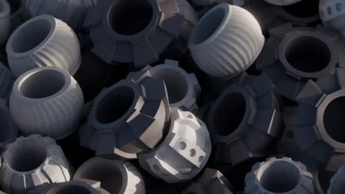 Vases Loop 3D Morph Animation