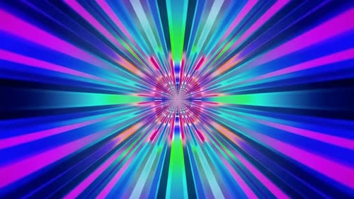 Bunte psychedelische abstrakte Light Streak Tunnelschleife