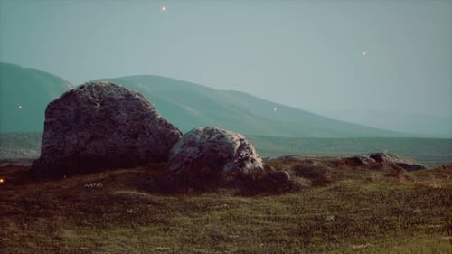 Green Mountain Valley During Sunrise
