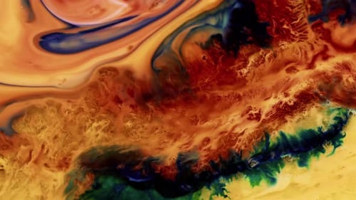 Diffusion de peinture à encre colorée abstraite 100