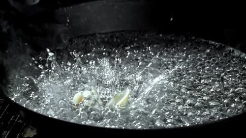 Vongole frais au ralenti