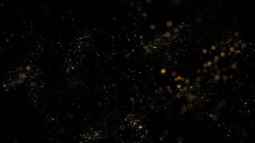 Golden Shimmering Particles Background for Festive Events