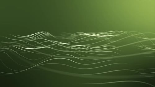 Line Ocean Wave, fond vert clair