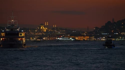 Evening View to Bosphorus and Istanbul 2