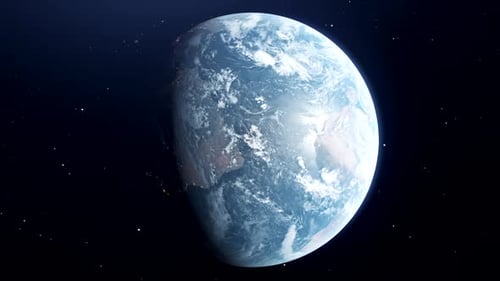 Realistic Rotating Earth in Space for Global Connectivity Projects