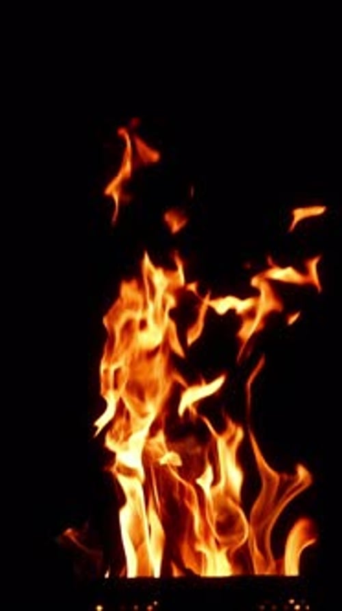 Slow Motion of a Fire 4k