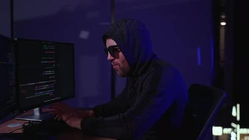 Hooded Hacker Hacked the Server
