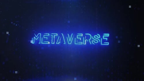 Digital Neon Metaverse Title Reveal