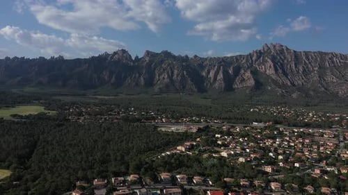 Montserrat Mountain in Catalonia, Spain.