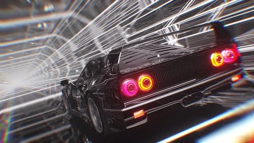 Black Sci Fi Car
