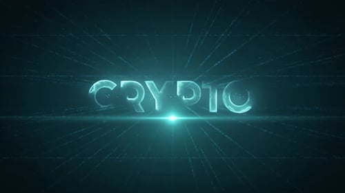Crypto 4 K Digital Data Text