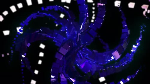 Futuristic Crystal Draw Background 4K