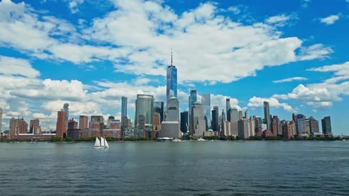 NYC Aerial View New York City Skyline Cityscape of Manhattan in USA New York City NYC Manhattan