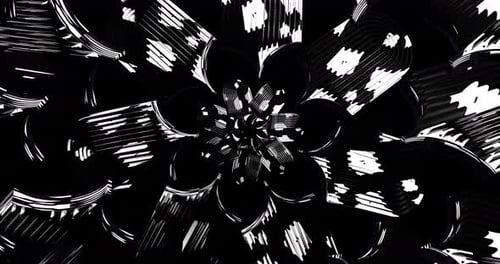 Animación en bucle de túnel en color abstracto 4K VJ 60