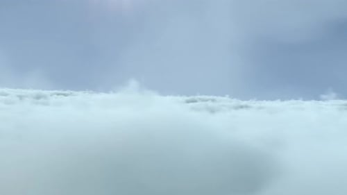 Infinite Fly Above The Cinematic Clouds Background Seamless Loop version 03
